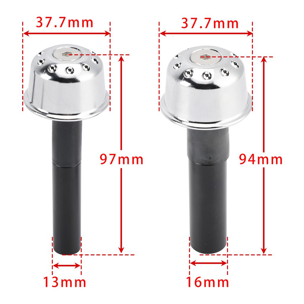 CNC Silver Handlebar Ends Weight For Kawasaki Eliminator 500 450 400 W800