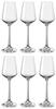Богемское стекло SANDRA Glass, Рюмки для ликера и охлажденного саке, Набор из 6 штук, 65 мл, Можно мыть в посудомоечной машине, Crystallex, 40728-65-6