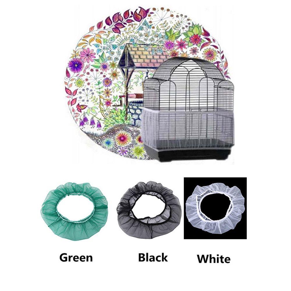 Parrot Bird Cage Accessories Bird Supplies Nylon Mesh Bird Cage Cover Bird Cage Net Catcher Guard