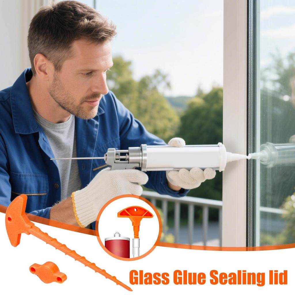 Caulk Nozzle Tip Caulk Saver Sealant Applicator Unclogger Plastic Glass Glue Sealing Caps Dredge Sealant Gun Nozzle Dredge-Use