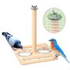 Parrots Feeding Bowl Bird Cage Stand Standing Gym Toy Training for Small Medium Parrot