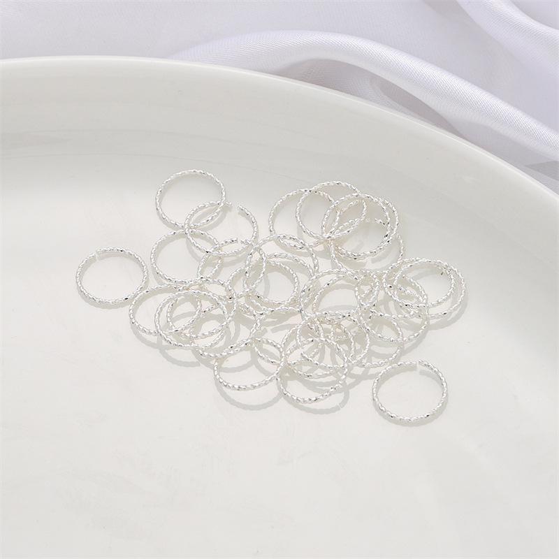 Кольцо-твист из золота 14 карат для изготовления ювелирных изделий - Дистанционная вставка с закрытым/открытым резьбовым дизайном