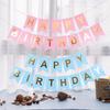 Fishtail Flag Happy Birthday Birthday Letter Pull Flag Children'S First Birthday Decoration Arrangement Pull Strip