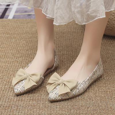 Женские балетки с шелковым бантом, высококачественные балетки для девочек, повседневная обувь на лето и весну, мягкие туфли-лодочки Мэри Джейн