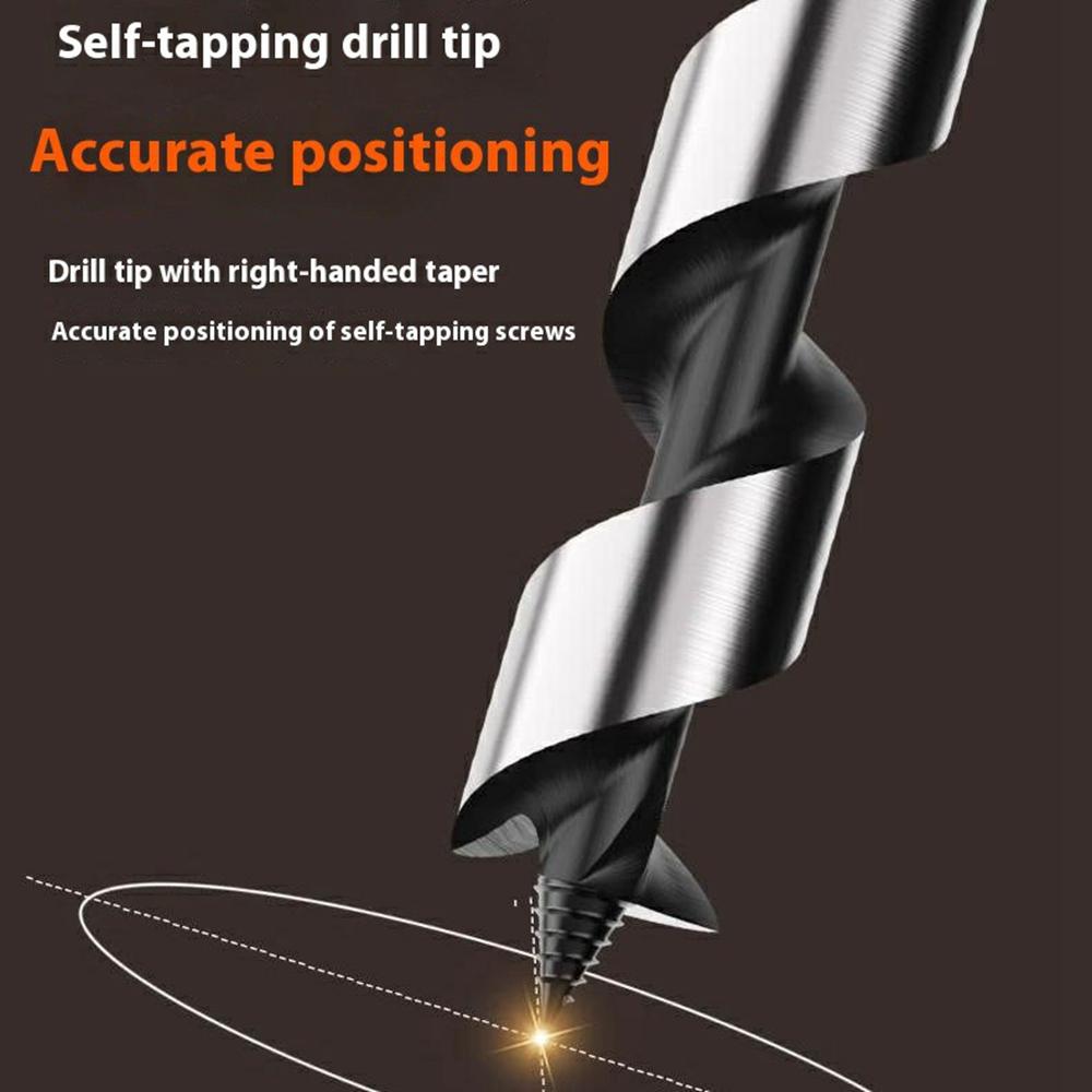 10x300mm Deep Hole Extended Auger Drill Bit Woodworking Hex Shank Bit for Electric Drill/Bench Drill