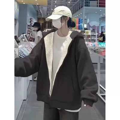 Однотонная куртка в кампусном стиле большого размера, на все случаи жизни, утолщенная, для молодых и среднего возраста, женская, осенне-зимняя, свободная, теплая и легкая