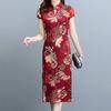 Леди Cheongsam в китайском стиле, винтажный воротник-стойка с высоким разрезом, летнее Ципао для сценического шоу
