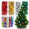 24pcs 6cm Christmas Tree Balls Big Christmas Ball Multicolor Ball Decorations Christmas Tree Ornaments Set for Home Party