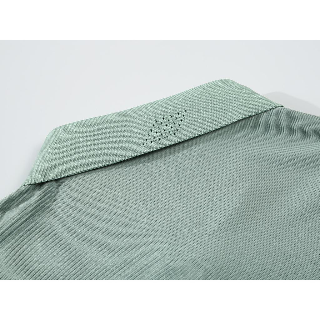 2024 Spring/Summer Men's New Moisture Wicking Quick Drying Solid Color Polo Shirt Embroidered Polo with Polo Collar