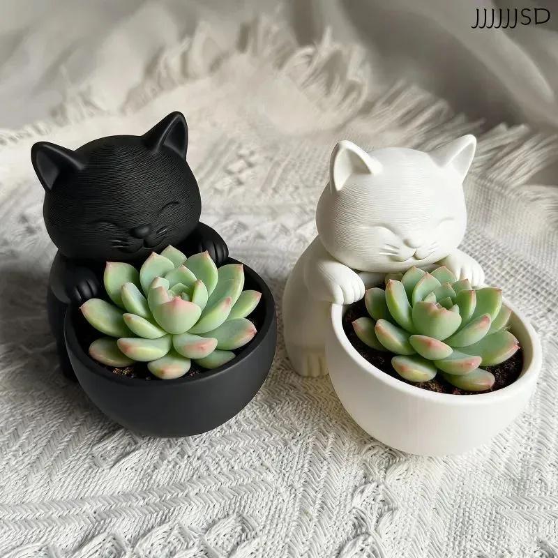 Креативный смоляной настольный цветочный горшок для домашнего садоводства, суккулентов, балкона