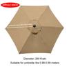 Shop Outdoor Round 2m 6 Arm Patio Sun Umbrella Parasol Canopy Replacement Cover Sunshade Umbrella