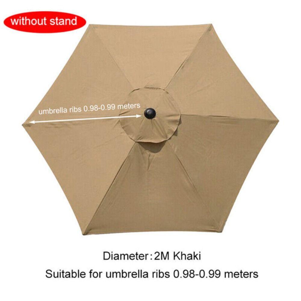 Shop Outdoor Round 2m 6 Arm Patio Sun Umbrella Parasol Canopy Replacement Cover Sunshade Umbrella