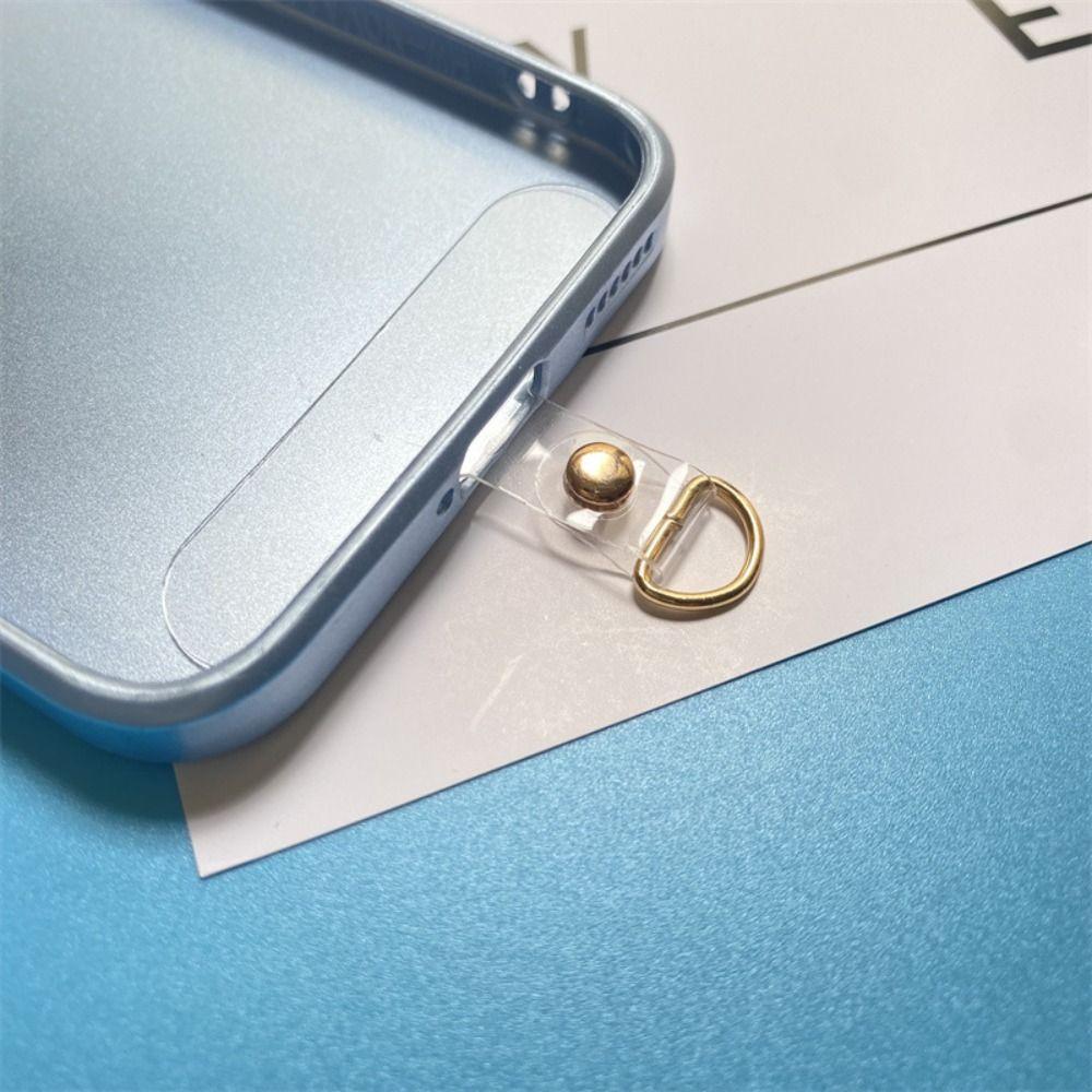 10Pcs Nylon Lanyard Card Gasket Transparent Clear Hanging Strap Universal Phone Lanyard Clip