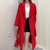 Warm and Fashionable with Women's Wool Coat with Belt for Autumn