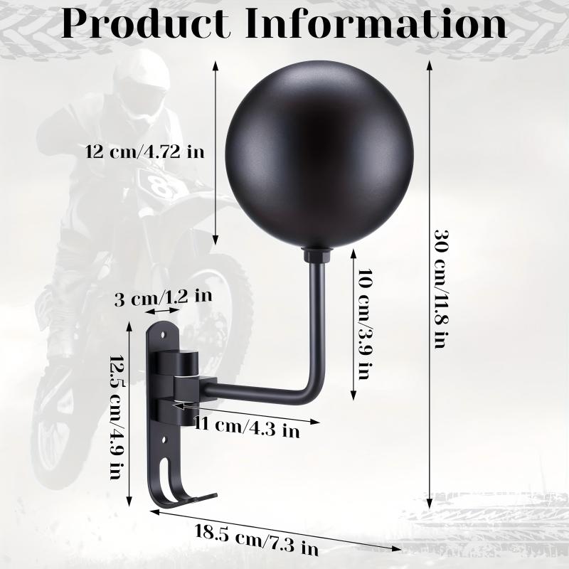 Motorcycle Helmet Rack Wall Mount Metal Hat Bike Helmet Holder Double Hook Display Helmet Hanger Stand Motorcycle Accessories
