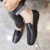 FashionGenuine Leather Male Slip-On Loafers Breathable Mens Dress Shoes Comfortable Men Casual Shoes Moccasins All-match Driving Shoes