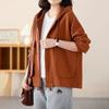 Coat Women's Autumn Hooded Zipper Cardigan Large Pockets Casual Versatile Loose Jacket Thin Solid Color Large Size Coat