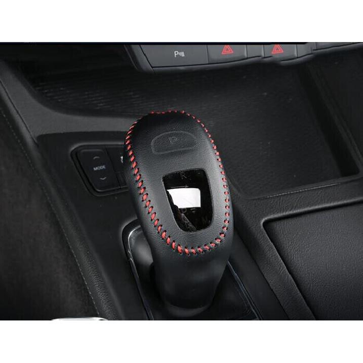 Central Console For Cadillac CT5 2020-2022 Black Leather Gear Shift Knob Trim