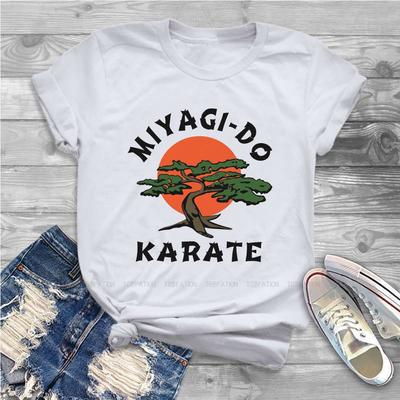Miyagi Do HD Сладкие Девушки Женская Футболка Cobra Kai Блузки Харадзюку Повседневная С Коротким Рукавом Винтажные Оверсайз Топы