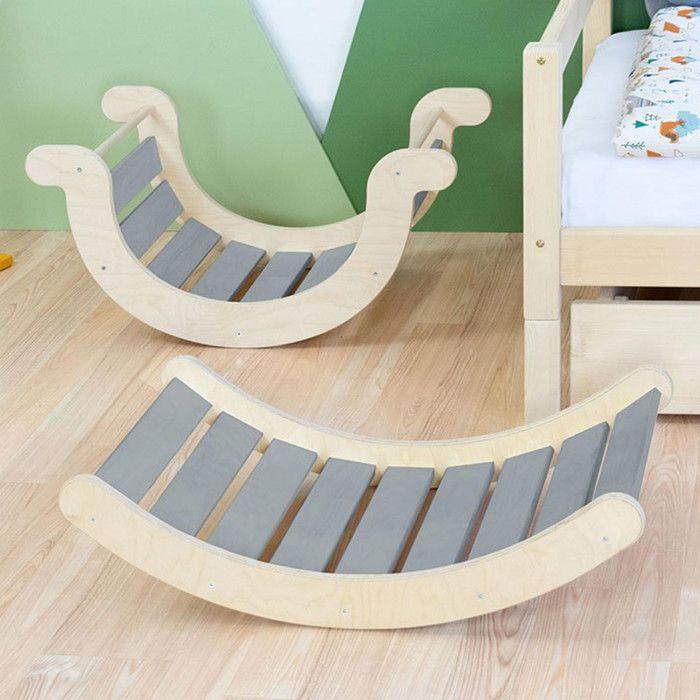 ROKIT Balance Board - Solid Gray Wood