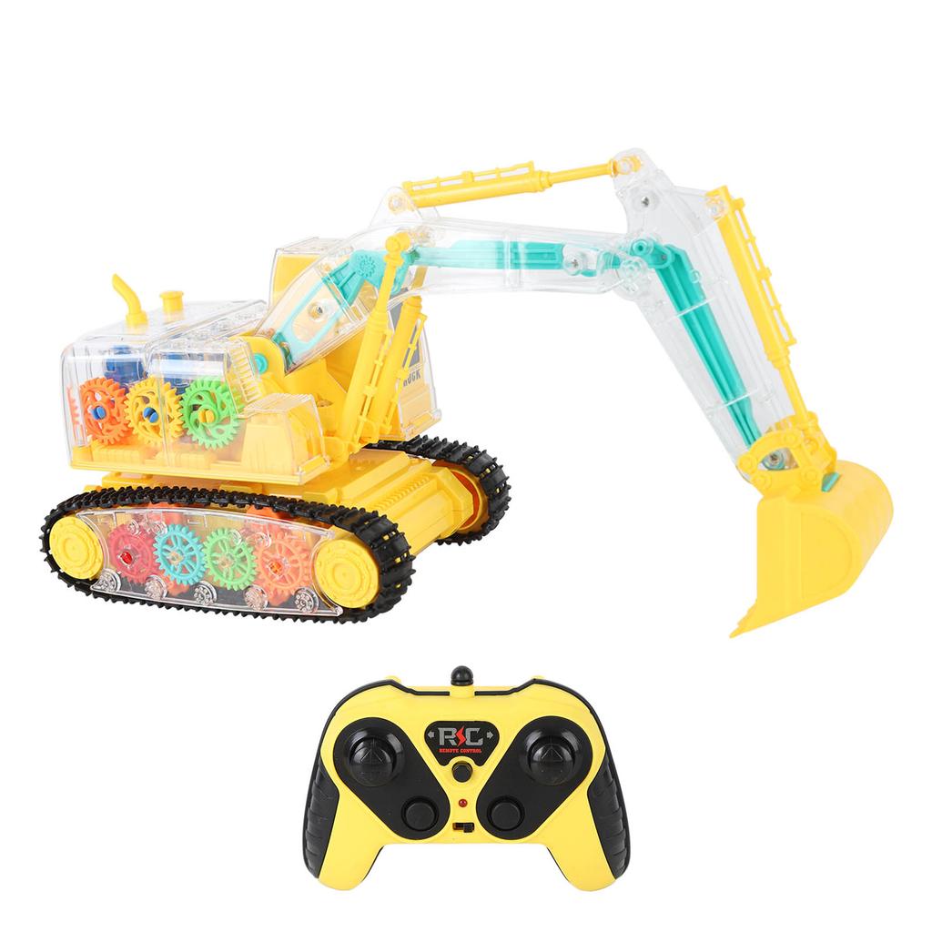 2.4GHz пульт дистанционного управления экскаватор игрушка свет симуляция звук прозрачный механизм полный функциональный RC
