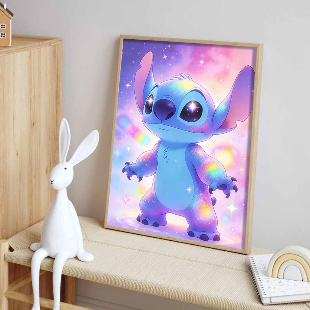 Disney Lilo and Stitch Galaxy Cosmic Diamond Mosaic Painting Art Kit Handmade DIY Home Decor