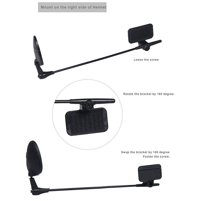 Adjustable Road Bicycle Cycling Rear View Mirror Universal Pro Helmet Mirror