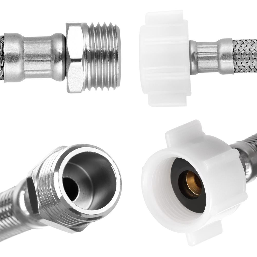 Водяной бачок для унитаза 7/8 Наружный Удлинитель шланга Соединитель для подачи воды в унитаз 6 дюймов