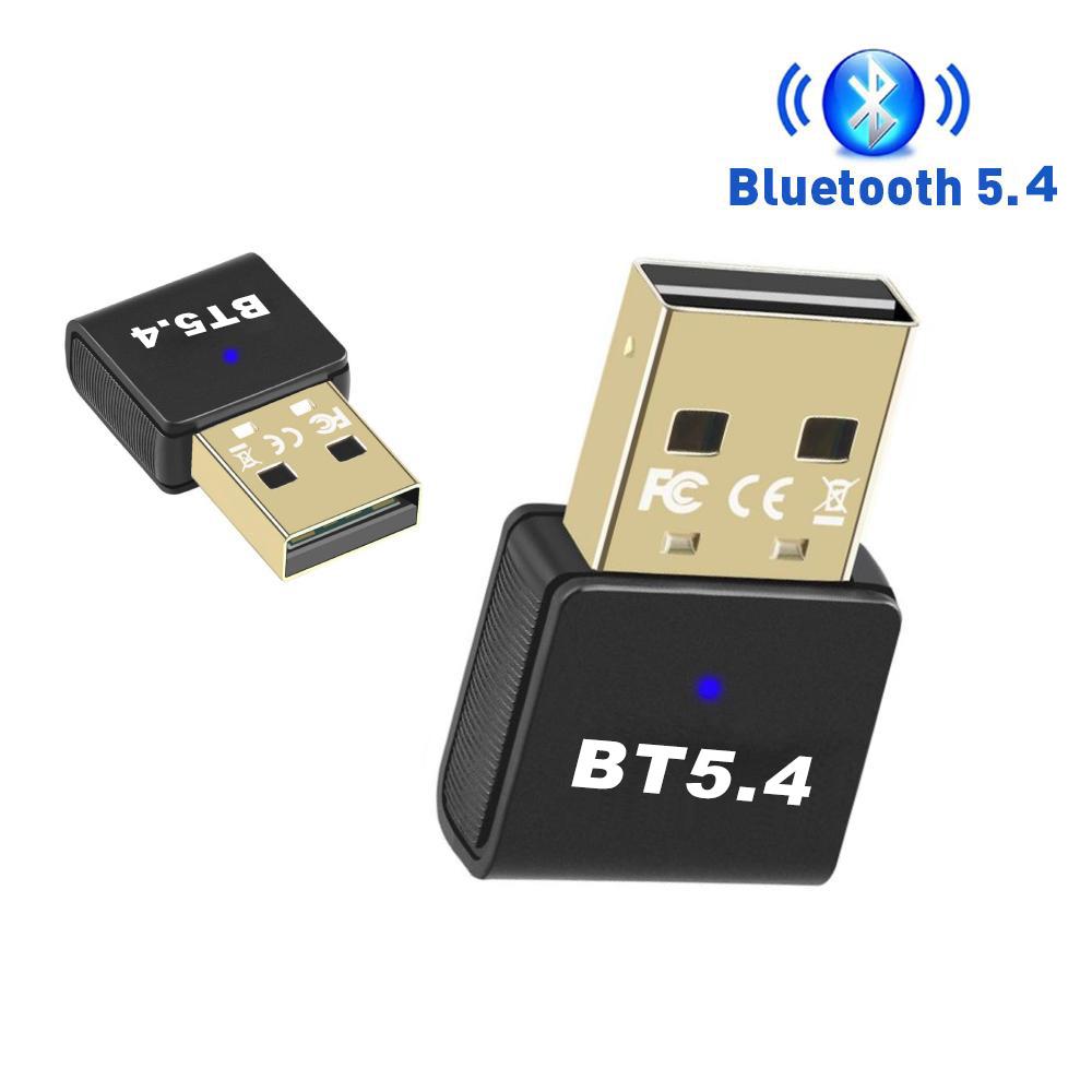 Bluetooth 5.4 адаптер USB Bluetooth 5.3 для ПК Dongle адаптер беспроводной мыши клавиатуры музыкальный аудио приемник USB передатчик
