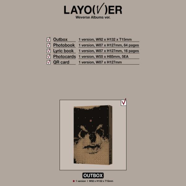 BTS V — 1-й сольный альбом [LAYOVER] (ВЕРСИЯ АЛЬБОМОВ WEVERSE)