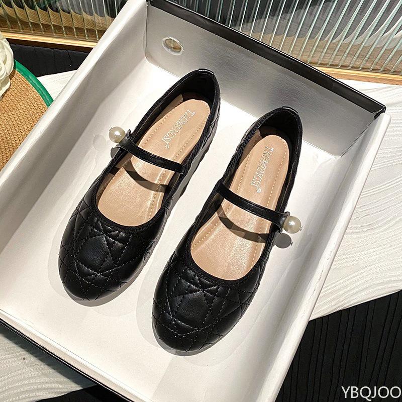 Мода 2025 Туфли с круглым носком и мелким вырезом Высококачественные Модные женские балетки Повседневные Легкие Дышащие Нескользящие Женские туфли