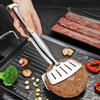 Щипцы для жареной рыбы из нержавеющей стали, зажим для мяса и хлеба, кухонный инструмент для приготовления пищи, зажим для стейков на гриле, лопатка для жарки, жареный щипец