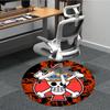 1 шт. Круглый ковер с логотипом One Piece для офиса, под офисные стулья, спальни, гостиной, домашний декор a1022210