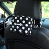 Multifunctional Houndstooth Car Tissue Box Vehicle Back Seat Armrest Tissue Holder
