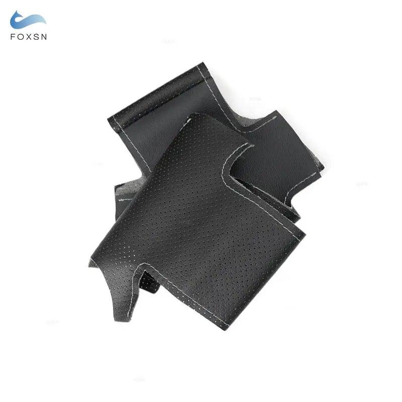 Оплетка на руль для Honda City 2002-2008 Civic 2002-2005 Fit Jazz 2001-2005 Автомобильный руль с перфорированным кожаным чехлом