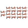 9 Pairs Reindeer Christmas Hairpin Lovely Reindeer Antlers Hair Clip for Party Brown