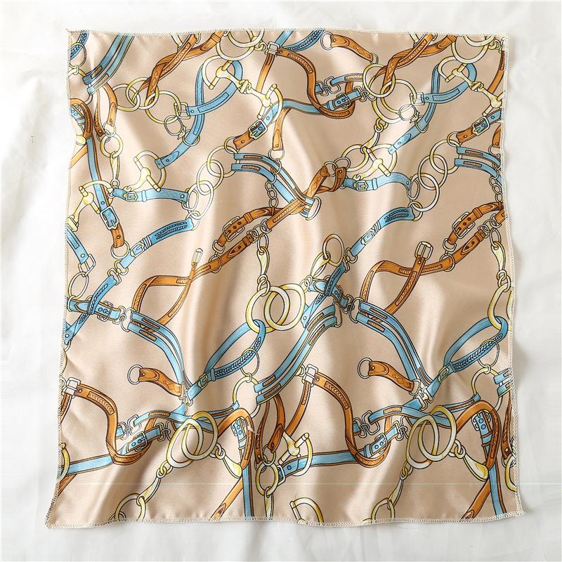50 * 50 см шелковые шарфы весна и осень универсальное украшение профессиональные маленькие квадратные шарфы защита шеи связывающая сумка