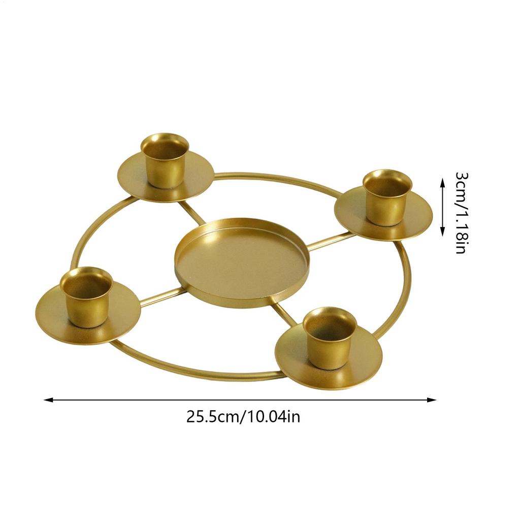 Золотые подсвечники Современные золотые настольные центральные элементы Подсвечники для адвент-венка Для дома Кухни Гостиной Спальни