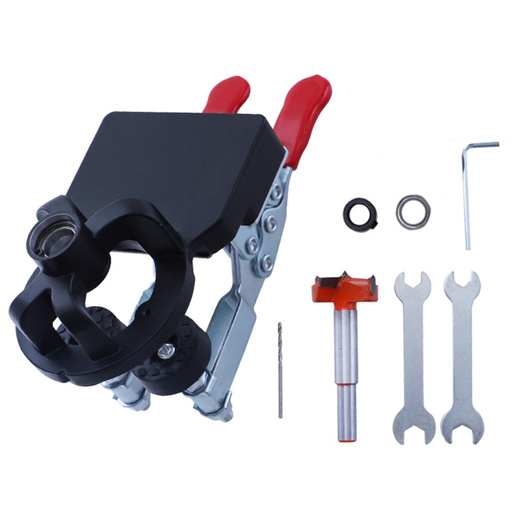 35 мм Кондуктор для мебельной петли, Пуансон для сверления отверстий, Точная фиксация, Деревообрабатывающий дюбельный кондуктор, Направляющая для сверления, Локатор для двери