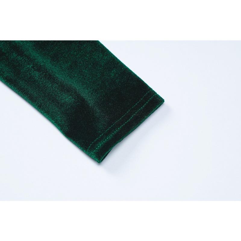 Женские весенние однотонные тонкие плиссированные платья с круглым вырезом и длинными рукавами