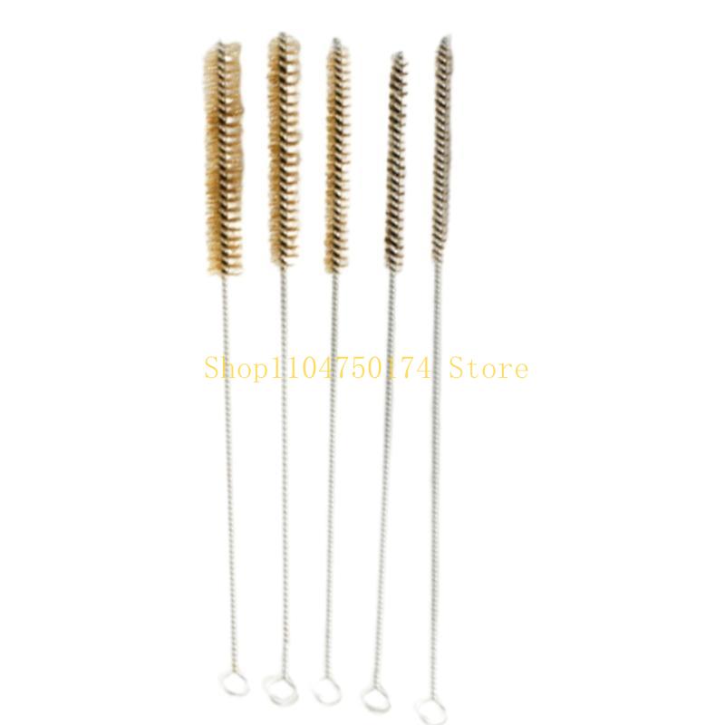5Pcs Long Handle Brass Wire Pipe Brushes for Kitchen and Bathroom Pipe Cleaning top sale