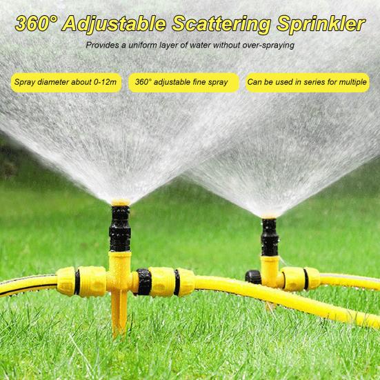 4Pcs Garden Sprinkler Versatile Lawn Sprinkler Garden Watering System for Watering Grass Plants Flowers Vegetables
