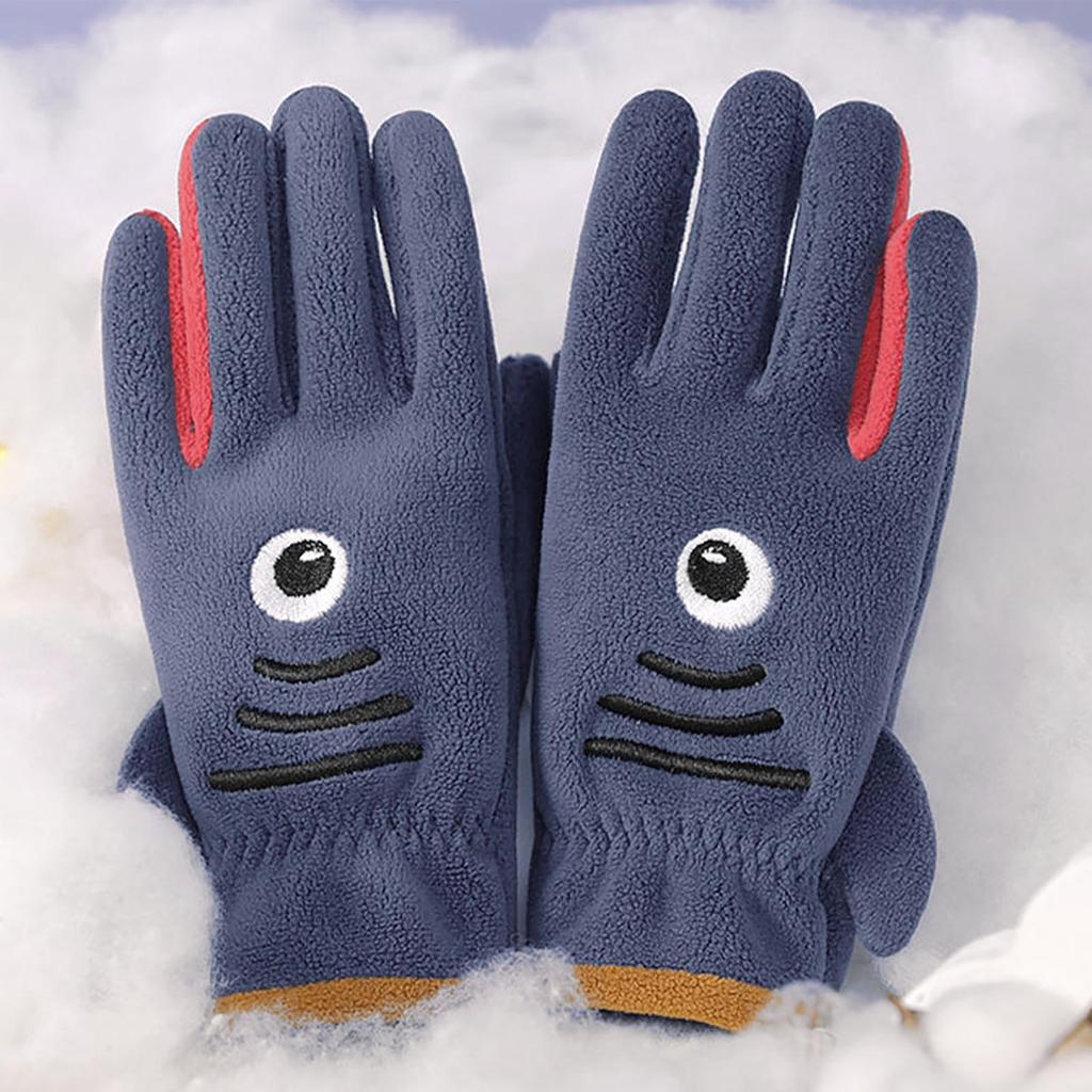Children's Warm Gloves Plus Fleece Cold-proof Gloves