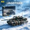 12GO 97060 ЯГДТ ТИГР Танки1:28 Строительных Блоков Коллекционная Модель Серия Игрушек MOC Модель Танка Набор для Самостоятельной Сборки Подарки