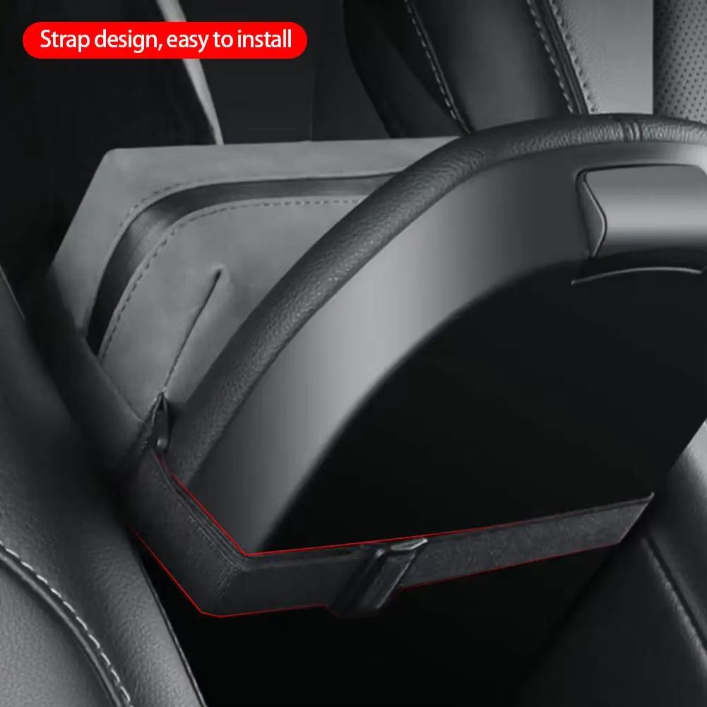 Premium Car Tissue Box - Faux Suede Backseat Hanging Design, Luxury Auto Armrest Tissue Holder, Stylish In-Car Decoration for En