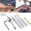 Pen Mill Set Pen Barrel Trimming System with Cutting Head Pilot Cutter Shafts Key Wrench Pen Barrel Mill Trimmer Set