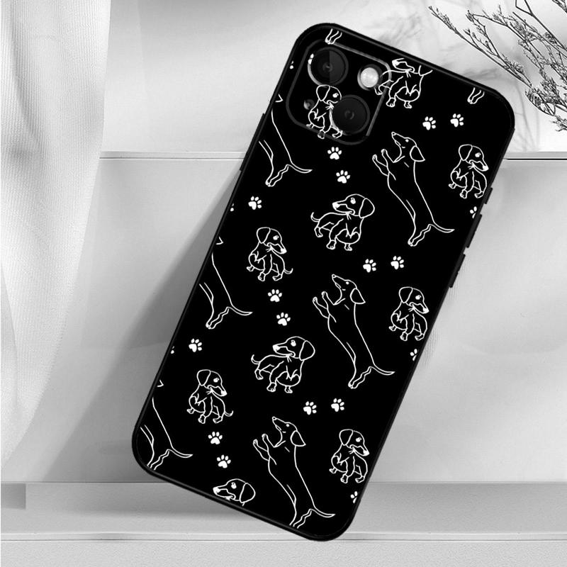 Милый чехол с изображением собак и таксы для iPhone 14 16 15 Pro Max 11 12 13 Mini 7 8 Plus X XR XS MAX, мягкий противоударный чехол
