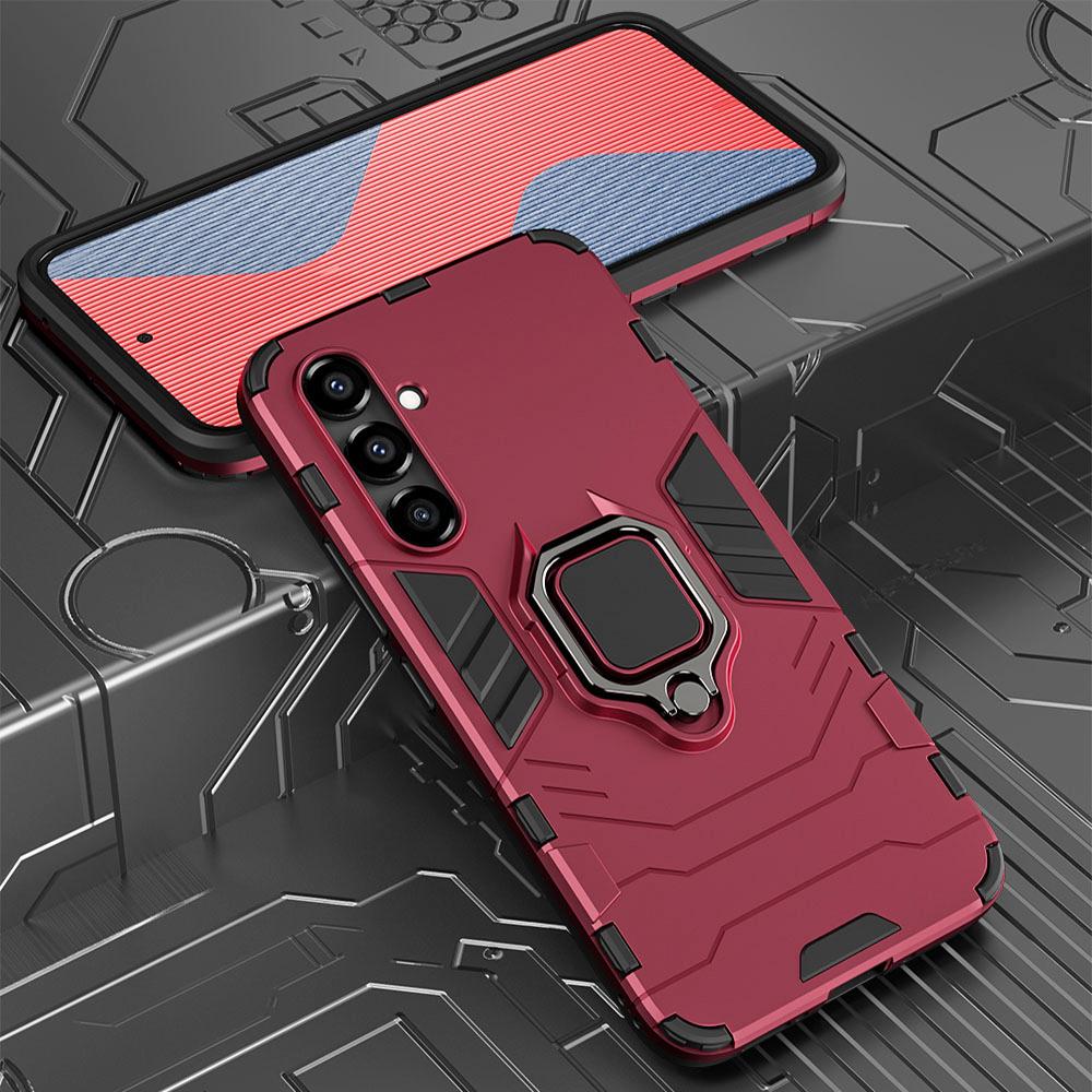 KEYSION Противоударный защитный чехол для Samsung A54 5G A34 A14 A13 A04S силиконовый + чехол-подставка для телефона с кольцом из поликарбоната для Galaxy M23 M14 5G M52 M13
