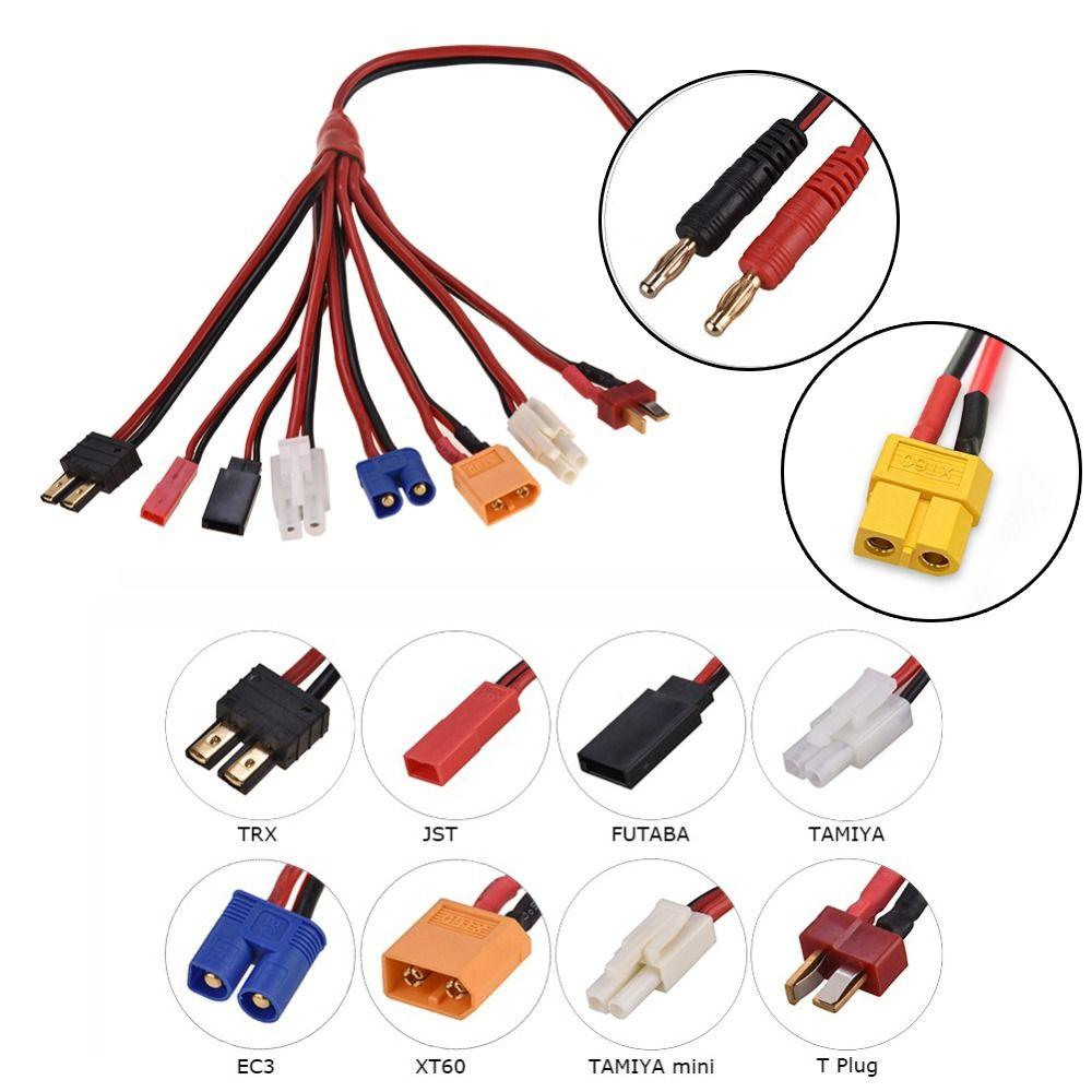 Запасной кабель для аккумулятора Lipo Line RC, зарядный адаптер, многофункциональный разъем для зарядки, разветвитель зарядного устройства