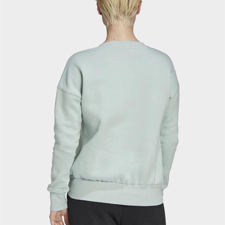 Adidas Casual Sports Crewneck Sweatshirt Women Sweatshirt Light-Green FR5101